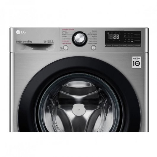 LG F4WV3008S6S Lavadora de Carga Frontal 8Kg C Acero Inoxidable