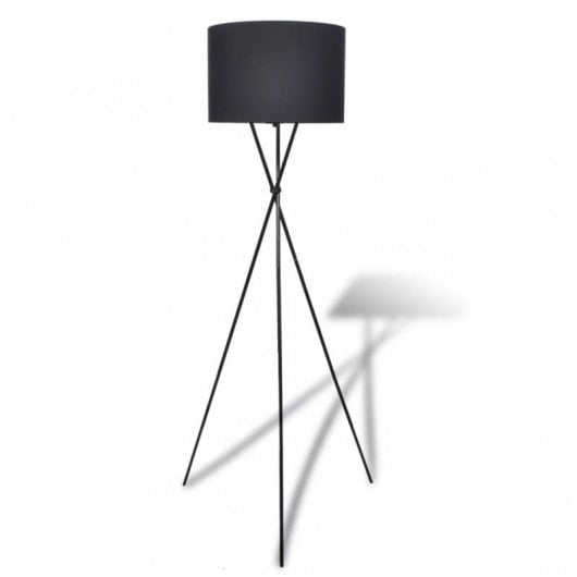 Lampada da terra VidaXL E27 Nera
