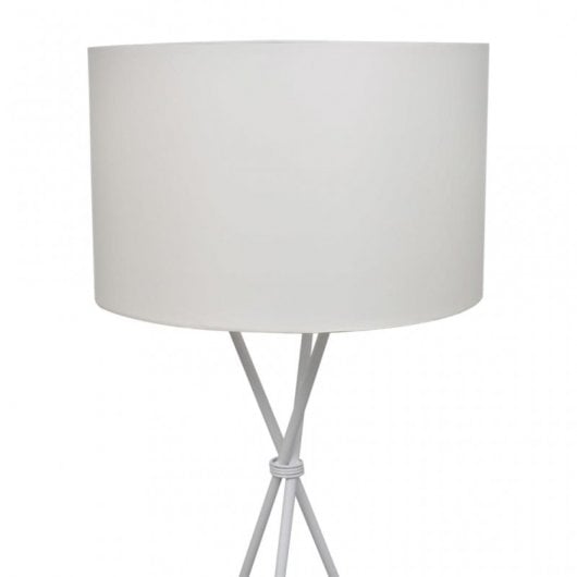 VidaXL Candeeiro de Pé E27 Branco