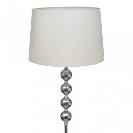 VidaXL Lampadaire avec 4 boules ornementales blanches