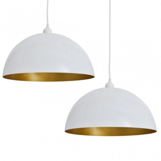 VidaXL Pack 2 Lampade da Soffitto Orientabili E27 Bianco