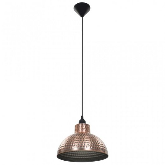 VidaXL Pack 2 Lámparas Colgantes Semiesféricas E27 26cm Cobre
