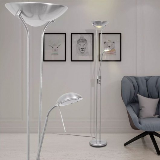VidaXL Lámpara de Pie LED Regulable 23W