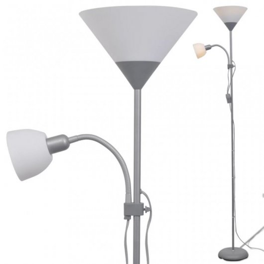 VidaXL Lampadaire E27 Acier inoxydable