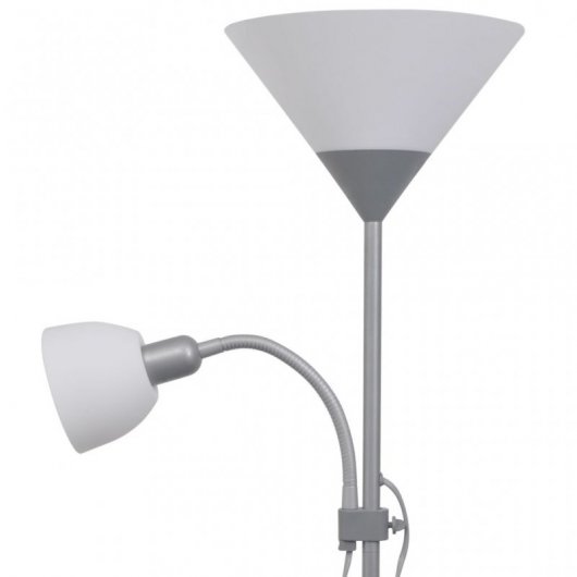 VidaXL Lampadaire E27 Acier inoxydable