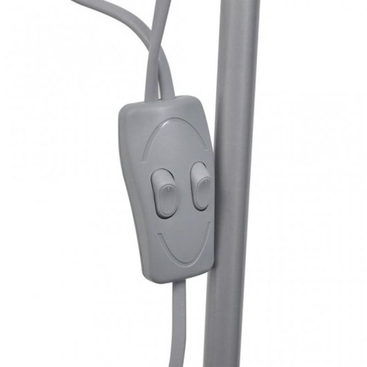VidaXL Lampadaire E27 Acier inoxydable