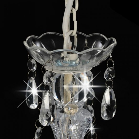 VidaXL Lampadario con Perle Tonde 3xE14 Argento