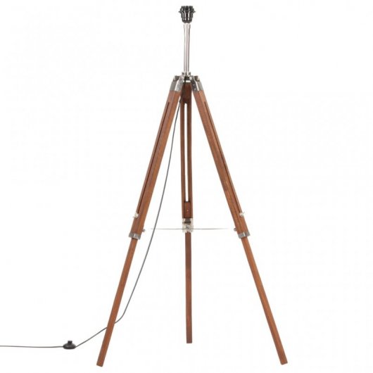 VidaXL Lampadaire Trépied 141cm Blanc
