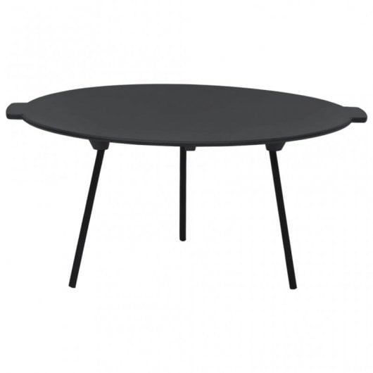 VidaXL Placa de Parrilla 44cm Negra