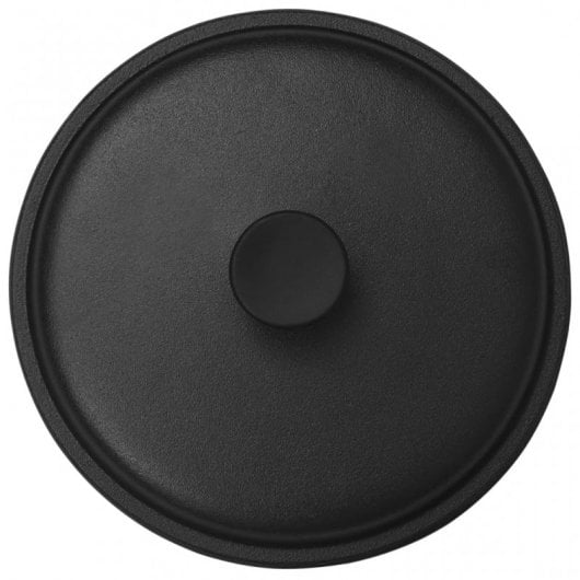 VidaXL Olla con Tapa 5L 26.5x11.5cm Negra
