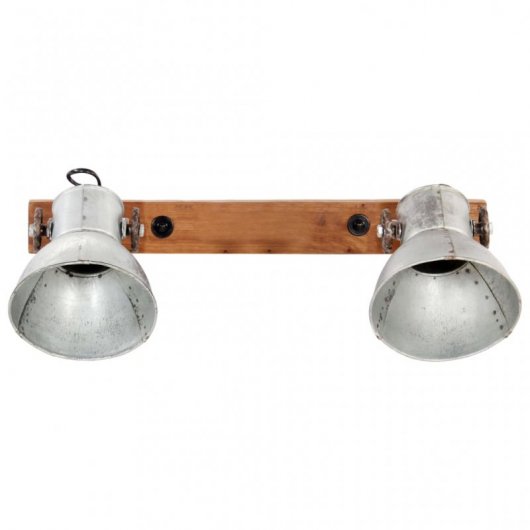 VidaXL Lámpara de Pared Industrial E27 45x25cm Plateado