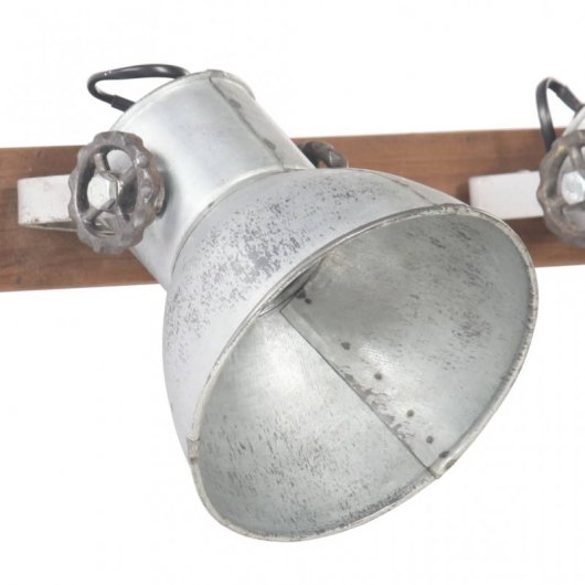 VidaXL Lámpara de Pared Industrial E27 45x25cm Plateado