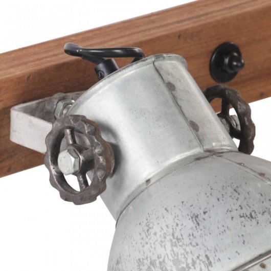 VidaXL Lámpara de Pared Industrial E27 45x25cm Plateado