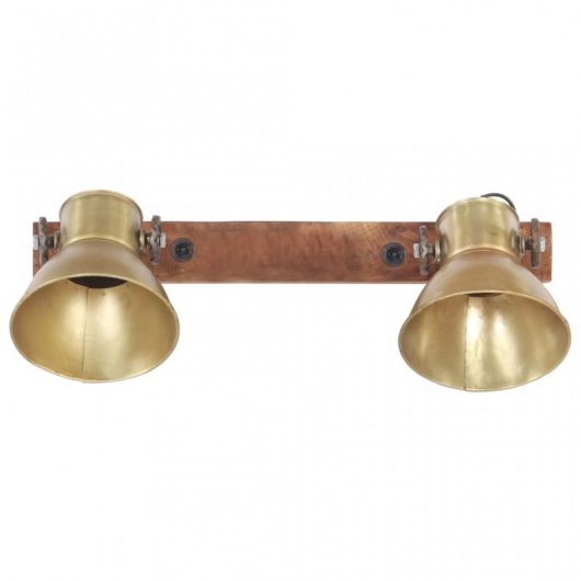 ViidaXL Lámpara de Pared Industrial E27 45x25cm Latón