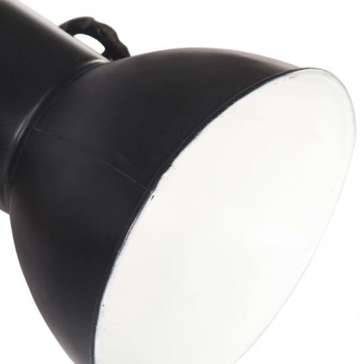 VidaXL Lámpara de Pared Industrial E27 65x25cm Negro