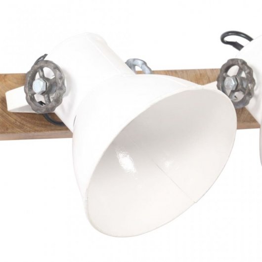VidaXL Applique Industrielle E27 45x25cm Blanc