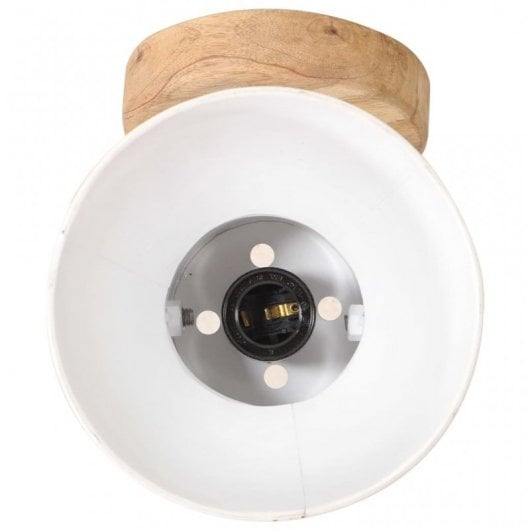 VidaXL Pack de 2 Spots Muraux Industriels E27 Blancs
