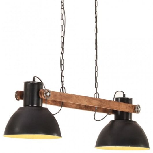 VidaXL Suspension Industrielle E27 109cm Noir
