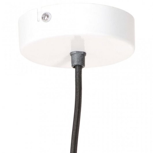 VidaXL Suspension Industrielle Ronde E27 19cm Blanc