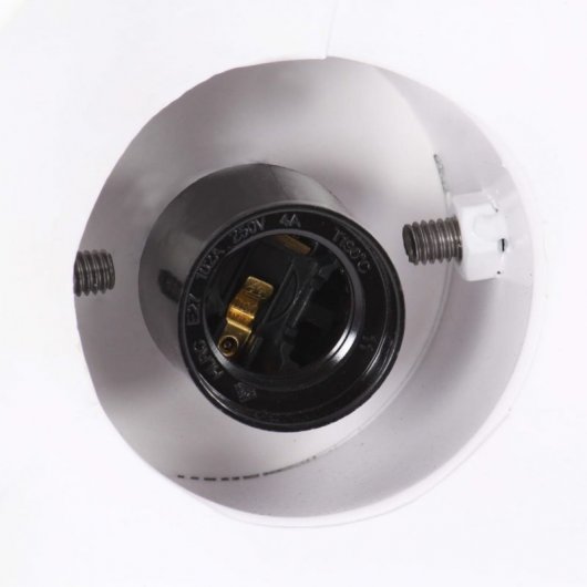 VidaXL Suspension Industrielle Ronde E27 19cm Blanc