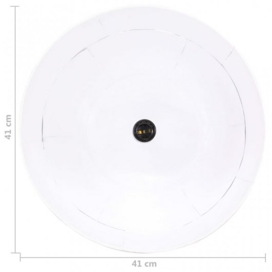 VidaXL Vintage  Lámpara Colgante Redonda 41cm E27 Blanco