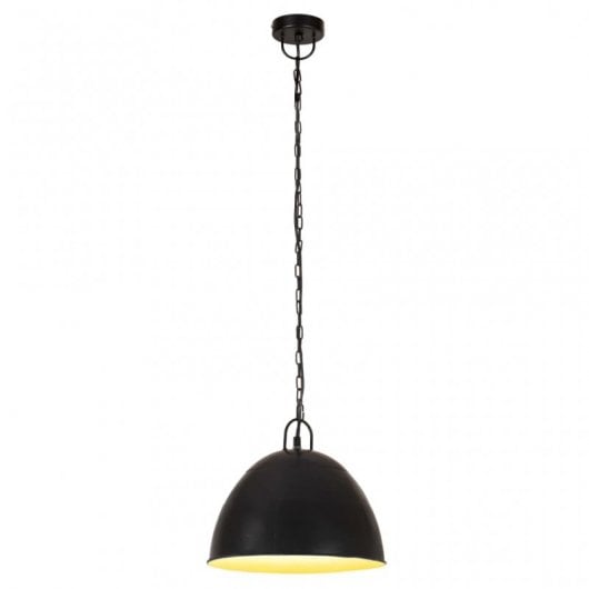 VidaXL Vintage Lámpara Colgante Redona 31cm E27 Negro