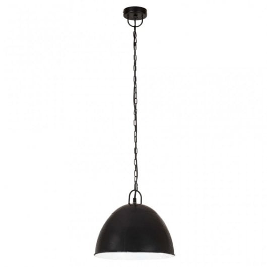 VidaXL Vintage Lámpara Colgante Redona 31cm E27 Negro