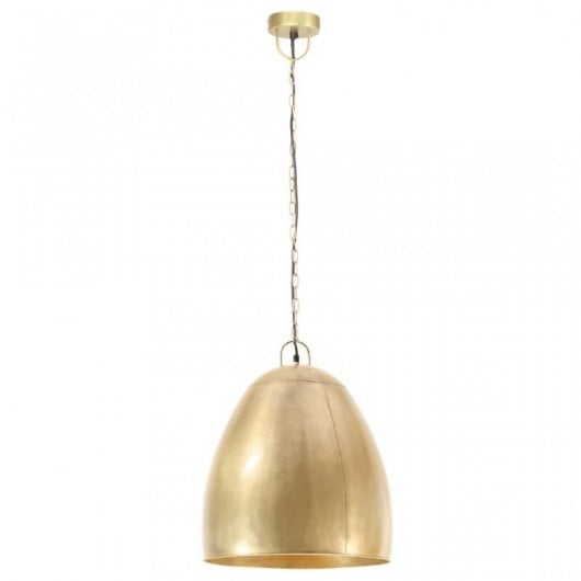 VidaXL Suspension Industrielle Ronde E27 42cm Laiton