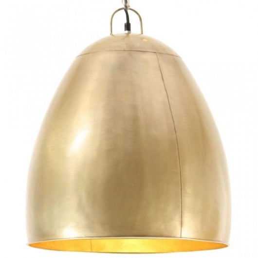 VidaXL Suspension Industrielle Ronde E27 42cm Laiton