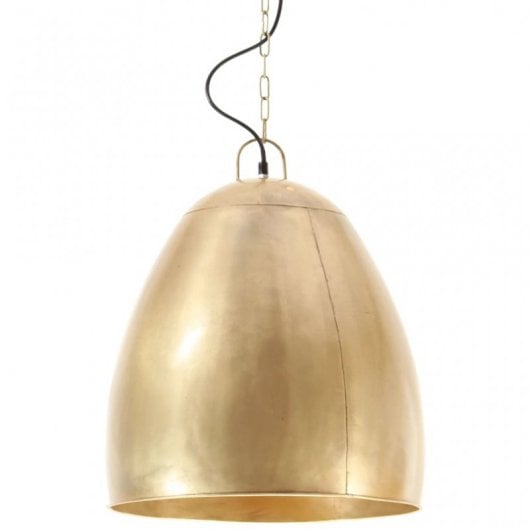 VidaXL Suspension Industrielle Ronde E27 42cm Laiton
