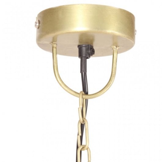VidaXL Suspension Industrielle Ronde E27 42cm Laiton