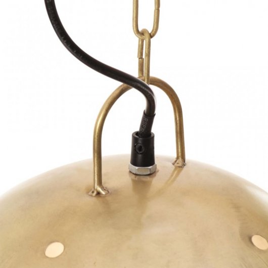 VidaXL Suspension Industrielle Ronde E27 42cm Laiton