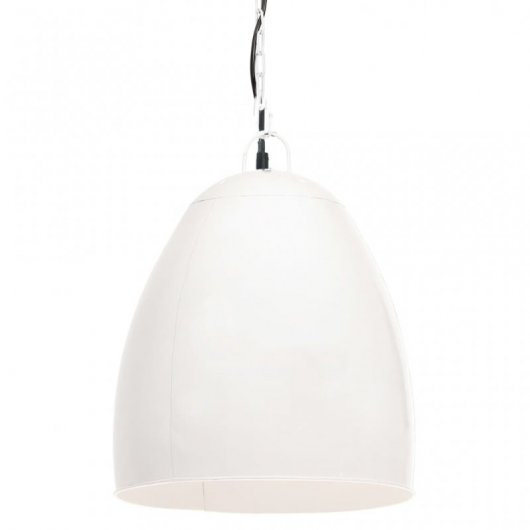 VidaXL Suspension Industrielle Ronde E27 42cm Blanc
