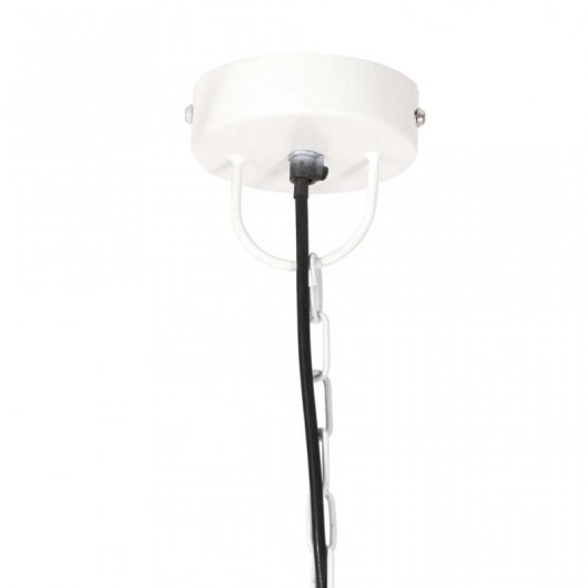 VidaXL Suspension Industrielle Ronde E27 42cm Blanc