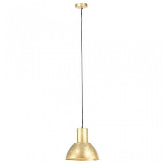 VidaXL Lámpara Colgante Redonda E27 28cm Latón