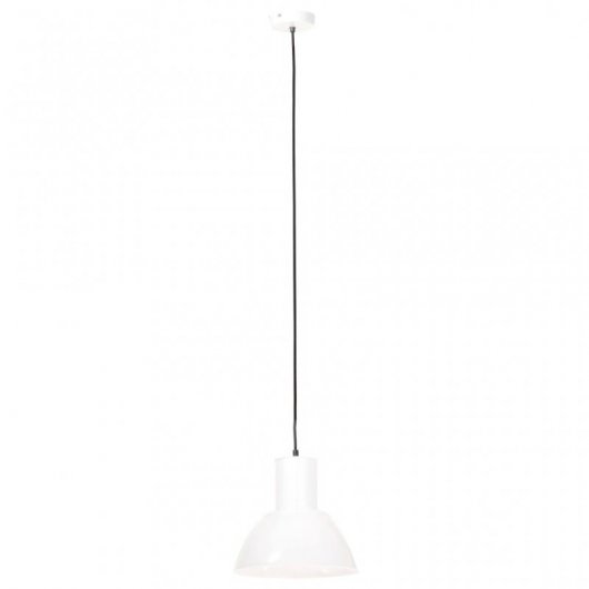 VidaXL Lámpara Colgante Redonda Blanca E27 28.5cm