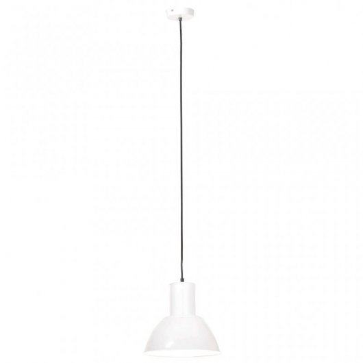 VidaXL Lámpara Colgante Redonda Blanca E27 28.5cm