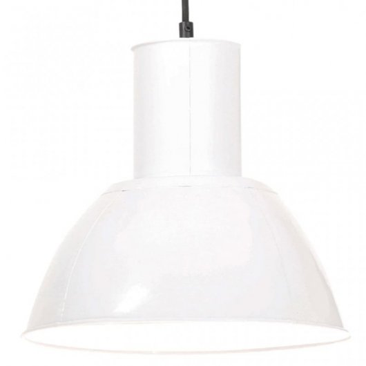 VidaXL Lámpara Colgante Redonda Blanca E27 28.5cm