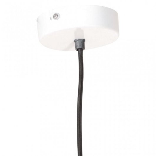 VidaXL Lámpara Colgante Redonda Blanca E27 28.5cm