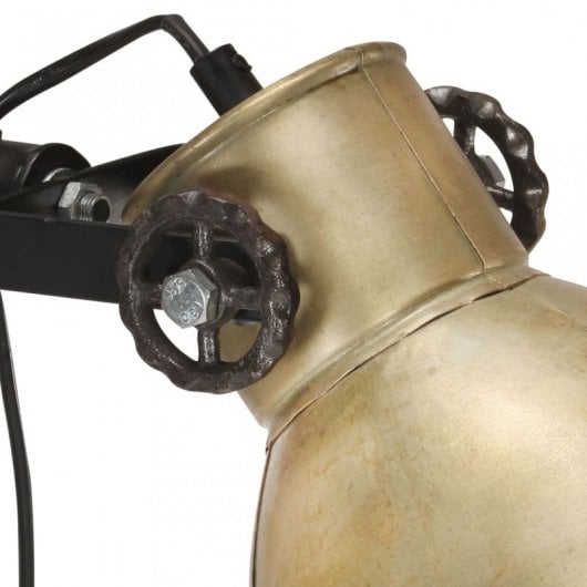 VidaXL Lampadaire 2xE27 Laiton/Fonte