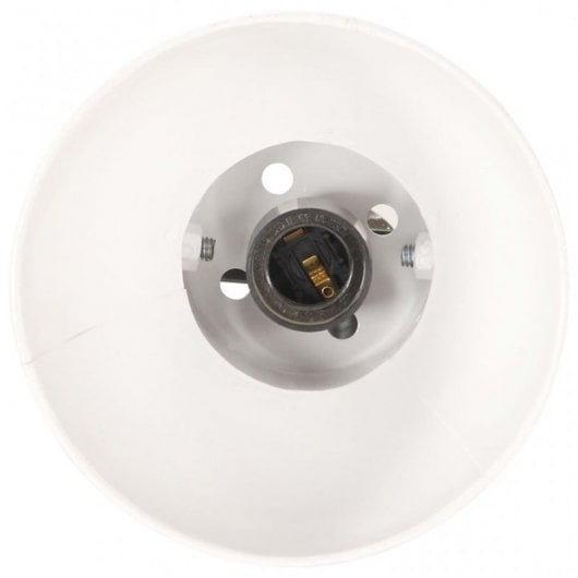 VidaXL Lampadaire 2xE27 Blanc/Fonte