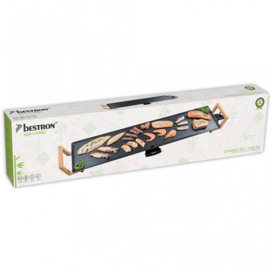 Bestron Asia Lounge Bambú Plancha de Asar XXL 1800W