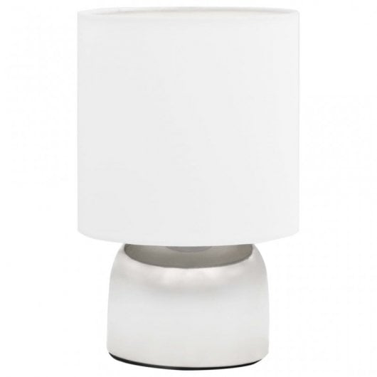 VidaXL Confezione da 2 Lampade da Tavolo Touch E14 Bianco/Argento