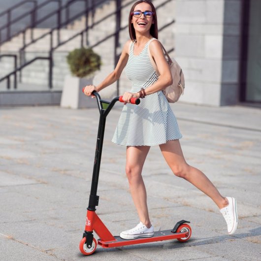 Homcom Patinete para Acrobacias Rojo