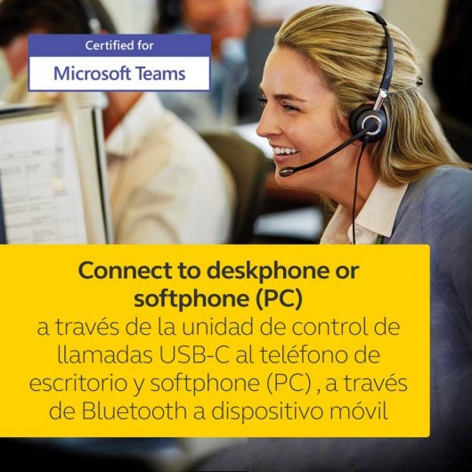 Jabra Biz 2400 II CC MS Auriculares con Micrófono USB Negro