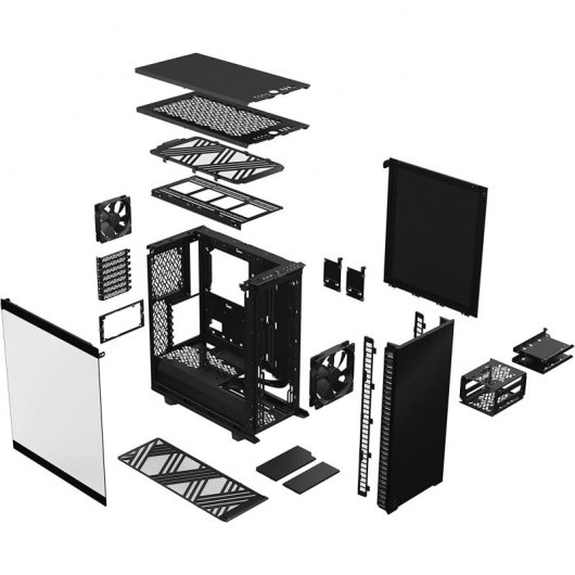 Fractal Design Define 7 Compact USB 3.1 Cristal Templado Negra