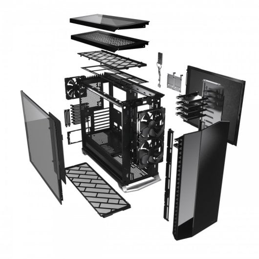 Fractal Design Vector RS Dark Cristal Templado USB 3.1 Negra