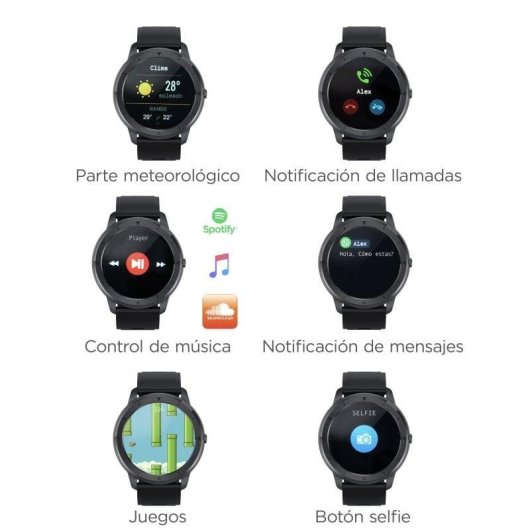 Mobile Tech Eclipse Smartwatch Negro