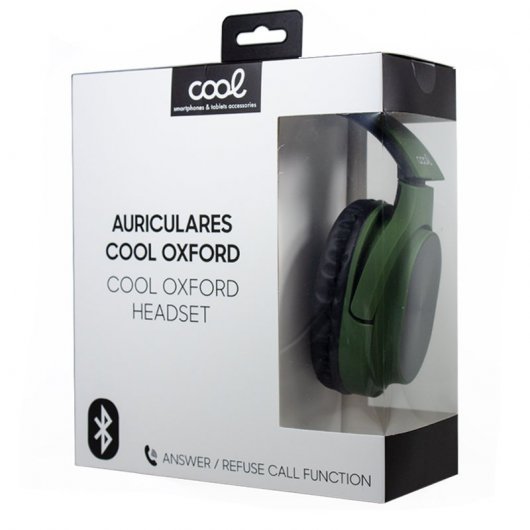 Cool Oxford Auriculares Stereo Bluetooth Verde