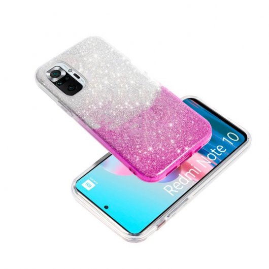 Coque à paillettes rose cool pour Xiaomi Redmi Note 10 / Note 10s